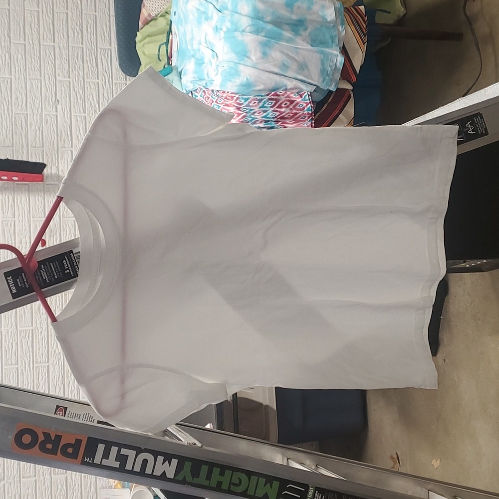 Plain white t-shirt